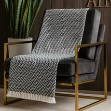 Manta para Sofá Xale 1,50mx1,20m 100% Algodão Campestre Zig– Toque de Elegância e Conforto Decoração