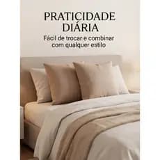 Kit 02 Capas de Almofada Rústica Lisa 40x40cm Decorativa para Sofá e Cama