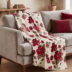 Manta para Sofá Cama 1,40mx1,40m Luxo Algodão Capa decorativa Protetora
