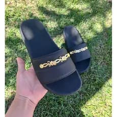Chinelo Slide Feminino Brilhante dia a dia lazer Sandalia