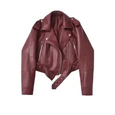Mulheres Jaqueta De Colheita Outono Inverno Casual Zíper Motociclista Estilo Moto Couro Falso Moda Feminina Curto Do Plu