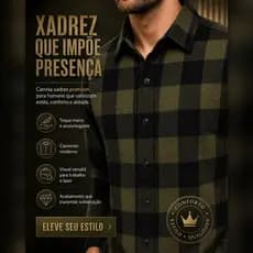 Camisa Social Masculina Nobre Tecido Flanela Dupla Premium Manga Longa Sofisticada Elegante e Quente