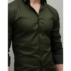 Camisa Social Masculina Premium Manga Longa Modal/ Elastano Colarinho e Punhos Duplos Trabalho Lazer