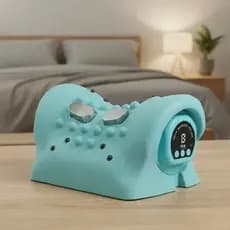 Massageador de Pescoço Elétrico Pulso TENS com Aquecimento - Alívio de Dores Cervicais e Relaxamento - Portátil Recarreg