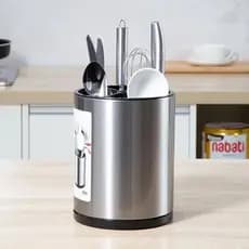 Escorredor Organizador Utensílios Armazenamento Inox Faca Colher Garfo Suporte Dreno De Plastico