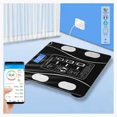 Balança Digital Corporal Bioimpedância 180KG Display Lcd Bluetooth Aplicativo Fitness Treino Balança Banheiro