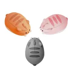 Mouse sem fio 2.4G gato e hamster miando desenho animado criativo ergonômico 3D mouse óptico para PC laptop