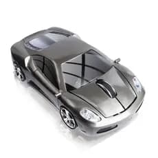 Mouse Sem Fio 2.4Ghz USB Ergonômico 1600DPI Para Jogos De Computador Em Formato De Carro Com Luz Led PC Notebook Laptop