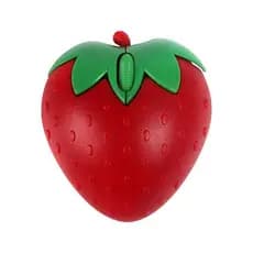 Strawberry Design Mouse Com Fio/Sem 2.4G + Bluetooth Óptico Para Jogos De Computadores Laptop