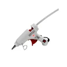 PISTOLA  COLA QUENTE PQ BRANCA BIVOLT 20W C/BOTAO ON-OFF BRANCA + 6 BASTOES COLA