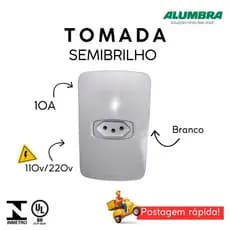 TOMADA 2P+T 10A ALUMBRA GRACIA BRANCA