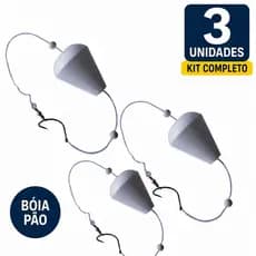 Kit 3 Bóia Pão Para Pesca Em Superficie Um Atrativo Eficiente Para Captura Dos Grandes Exemplares Nos Pesqueiros