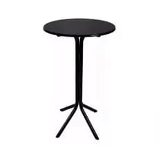 Mesa Bistrô Alta MDF Aço Bar Cozinha Balcão Lanchonete Area Gourmet