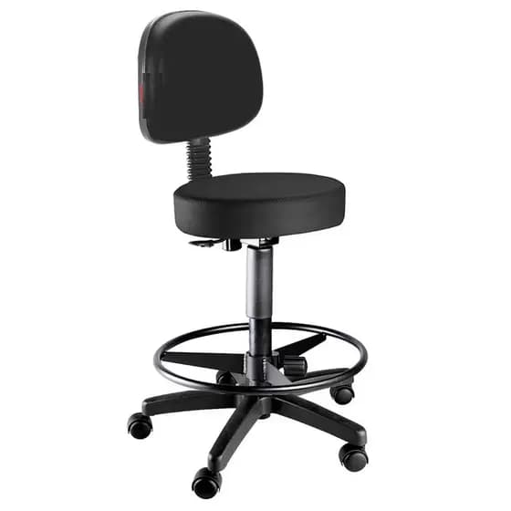 Cadeira Secretária Alta Mocho Nice Estética E Tatuador Design de Sobrancelhas - Direto de Fábrica