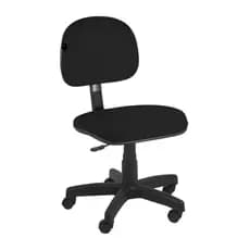 Cadeira Secretária Giratória de Escritório Espuma Injetada Home Office Tecido - Direto de Fábrica