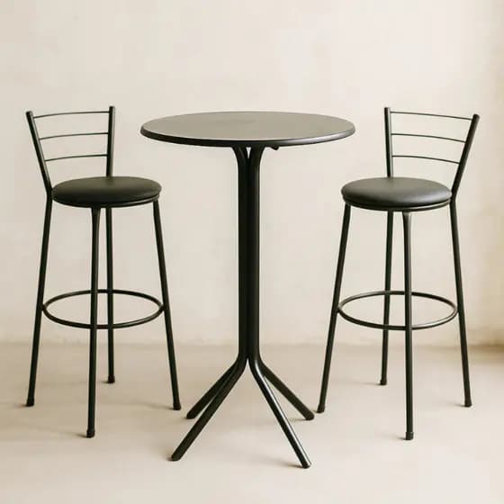 Jogo de Mesa Bistrô com Banquetas Altas - Design Moderno e Estrutura Robusta - Direto de Fábrica