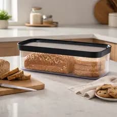 Potes Porta Pão Bolo Acrílico Hermético 1500ml com Tampa Biscoito Bolachas