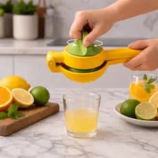 Espremedor De Limão E Laranja Manual Giratório Extrator De Suco De Frutas Cítricas