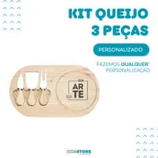 Kit Queijo Personalizado 3 Peças  Nome - Logo - Presente Casamento profissões
