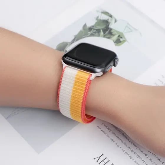 Pulseira Compativel Apple whatch Nylon Velcro 38mm 40mm 42mm 44mm 41mm 45mm para RELOGIO compatível X7 X8 – Top de Linha