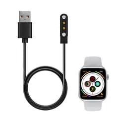 CABO Carregador usb Smartwatch w26 w26s HW16 IWO 12 Lite L8 L9 DT28 DT68 DT78 GTX com magnético – Top de Linha
