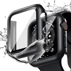 Capa smartwatch case de vidro 360 protetor de tela para relógio iwatch w37 iwo hw w56 38 40 41 42 44 45 4 – Top de Linha
