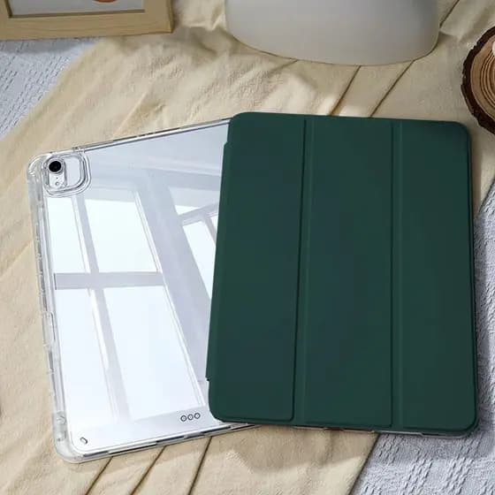 Capa 3 dobrar HD acrílica com slot para caneta compativel Tab iPad 9 8 7 AIR 3 4 5 11 A16 10 geração 10 2 – Top de Linha