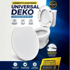 Assento Sanitário Oval Universal Branco Polipropileno Premium
