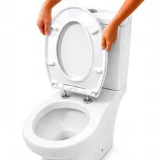 Tampa de Vaso Assento Sanitário Universal Deko Oval Soft Close Branco Com Amortecedor Click Fechamento Lento Devagar