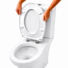 Assento Sanitário Universal Deko Oval Soft Close Lento Devagar Branco Tampa de Vaso Sanitário Com Amortecedor Com Click