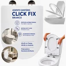 Tampa De Vaso  Sanitário Assento Sanitário Soft Close Amortecedor Deko