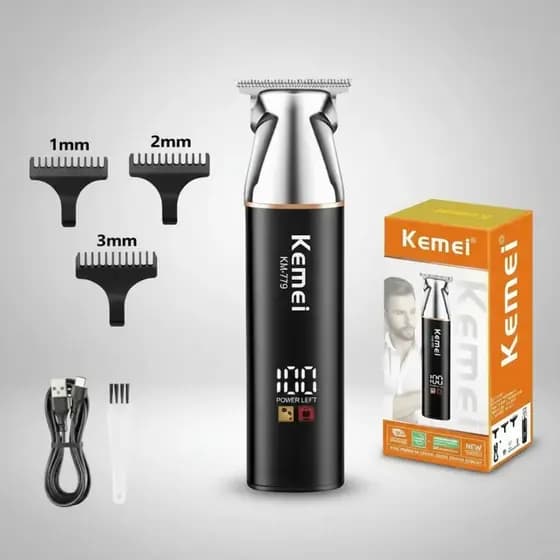 Maquina de cortar cabelo  maquininha acabamento Kemei