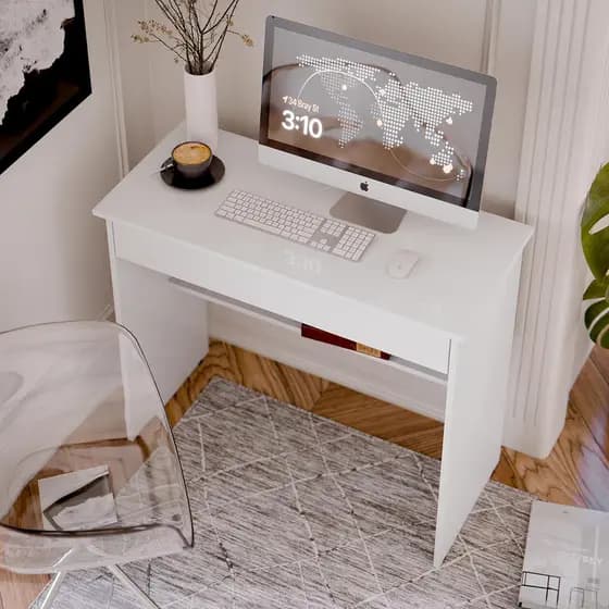 Penteadeira Escrivaninha Multiuso Compacta Com Gaveta Home Office Bonatto