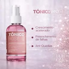 Tônico Capilar Rosé Crescimento De Cabelo Acelerado Crescer Sobrancelha