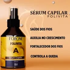 Serum Capilar Folivita Auxilia no Crescimento Do Cabelo e Barba