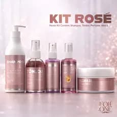 Kit Para Cabelo Rosé Poderoso Crescimento Capilar Acelerado