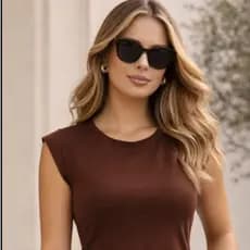Muscle Blusa Tee Feminina Casual Elegante Básica Premium Polimicro T-Shirt Algodão Confortável