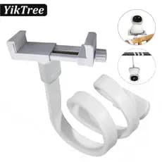 Suporte Universal Para Monitor De Bebê Câmera De Silicone Flexível Branco Longo, Ideal IP Com Furo Montagem De Berço Sem