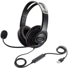 Fone De Ouvido Headset Usb Telemarketing Com Microfone biauricular