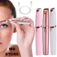 Caneta Depiladora Facial Feminina Recarregável USB Indolor LED Sobrancelha Buço Nariz