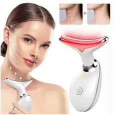Massageador Facial Anti Rugas Aparelho Tratamento Com Luz Led