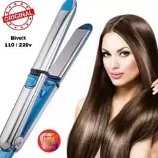 Chapinha Cabelo Alisadora Liso Profissional inoxidável Nano Titanium Progressiva Bivolt