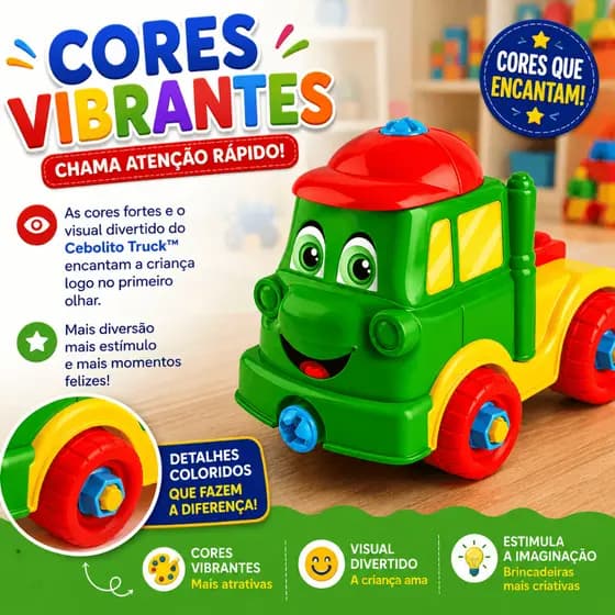 Caminhao Brinquedo Infantil Multifuncoes Som Luzes Veiculo Divertido Presente Crianças