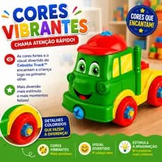 Caminhao Brinquedo Infantil Multifuncoes Som Luzes Veiculo Divertido Presente Crianças