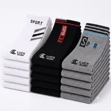 Meias Masculinas Sport Cano Alto Macias e Resistentes