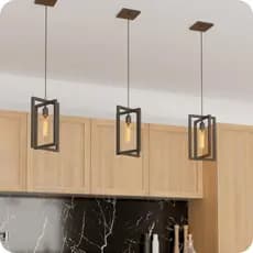 kit 3 Pendentes Luminária Moderna Industrial Preto