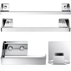 Kit Acessórios Para Banheiro Inox 4 Peças Master Slim DF