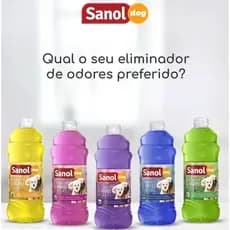 Eliminador De Odores Sanol Dog 2L Tira Cheiro De Xixi Pet limpeza canil
