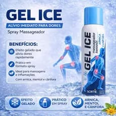 Kit C/ 2 Unidades Spray Massageador GeloIce Bursite 150ml Dor Muscular