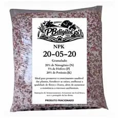 Adubo Mineral Granulado NPK 20 05 20 Hortas, Jardins, Frutíferas, Gramados e Plantas Ornamentais
